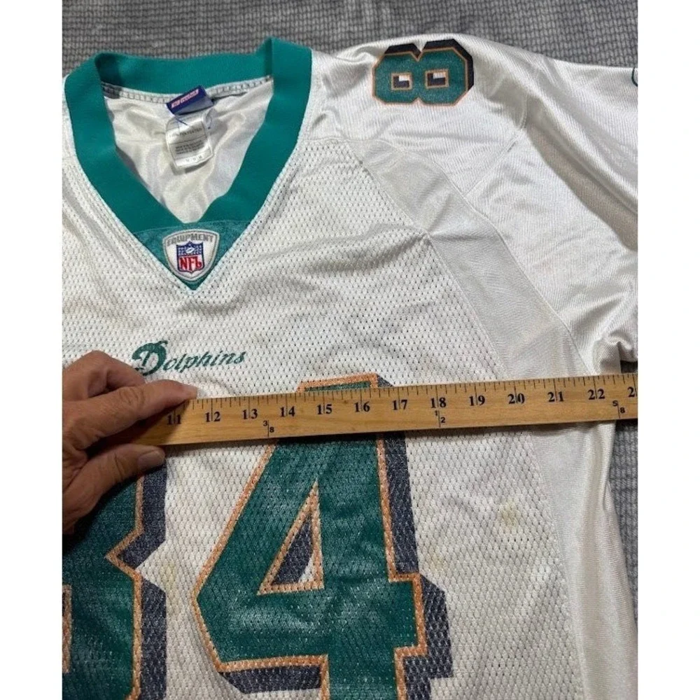 Vintage Reebok Miami Dolphins Chris Chambers 84 Jersey Mens Medium White NFL